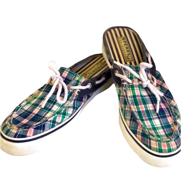 Last Call / To be donated Sperry Plaid Deck Shoes super cute! Size 7 - Picture 6 of 9